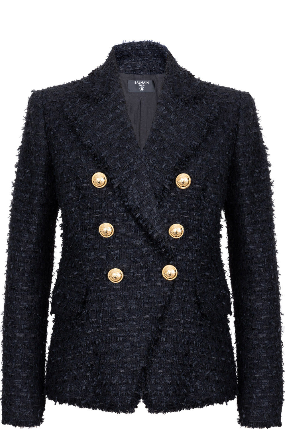 BALMAIN Tweed Jacket Black – REAWAKE
