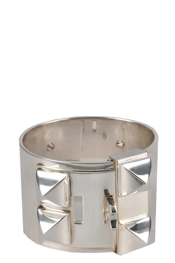 HERMÈS Collier De Chien Bracelet Silver