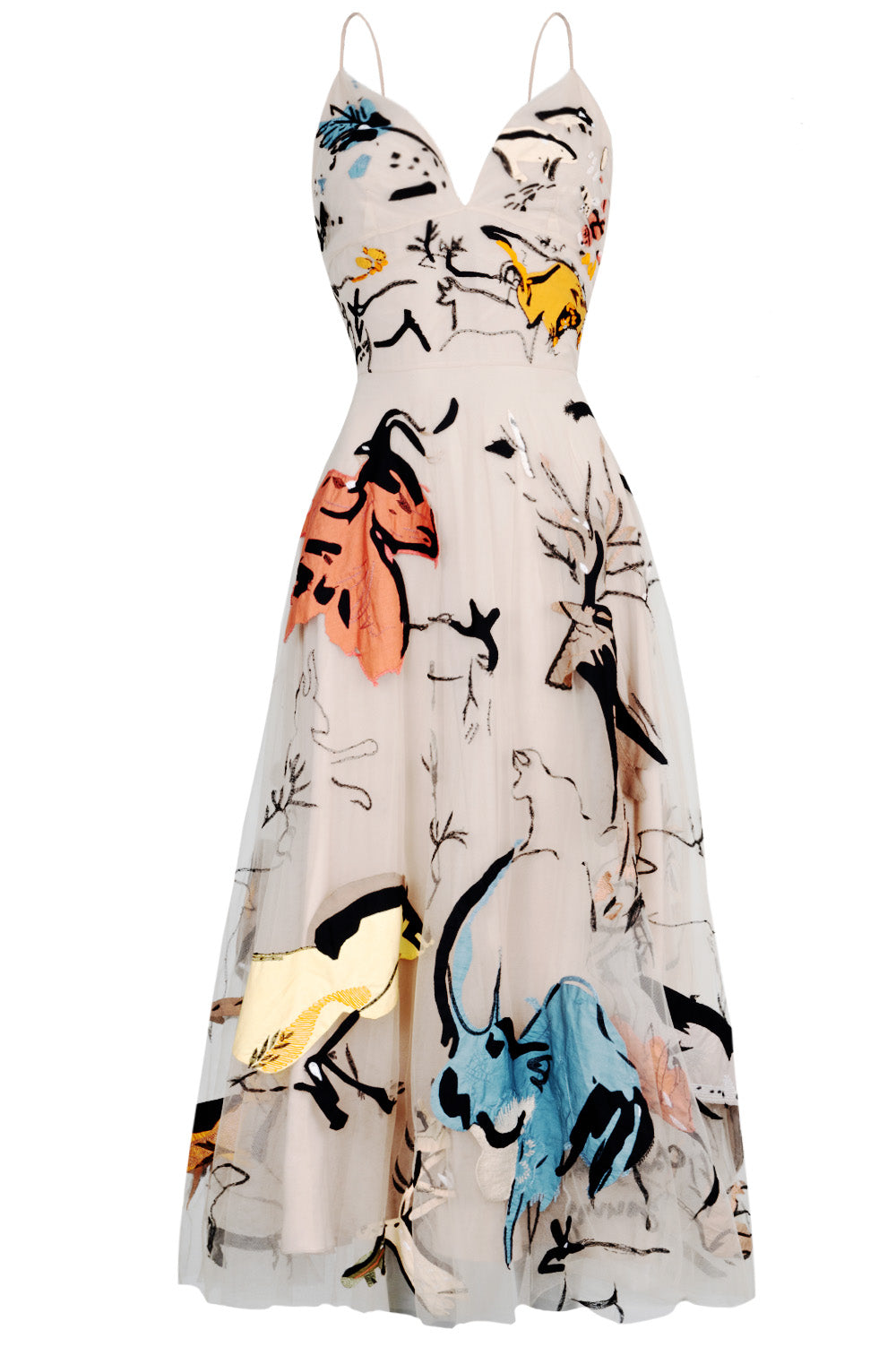 CHRISTIAN DIOR Embroidered Tulle Dress Nude – REAWAKE