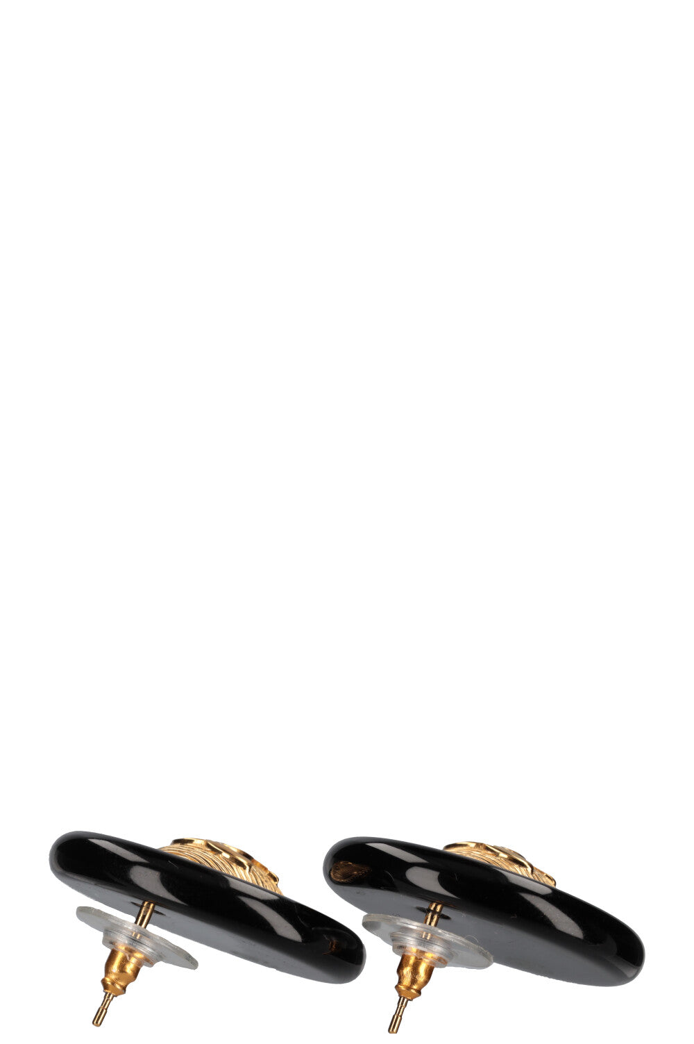 CHANEL Round CC Earrings