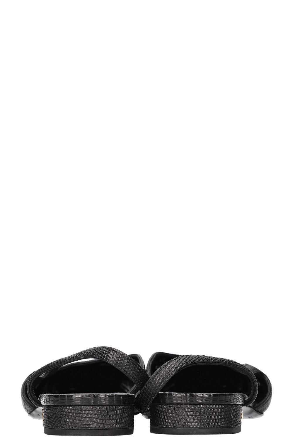CHANEL Slingback Flats Black