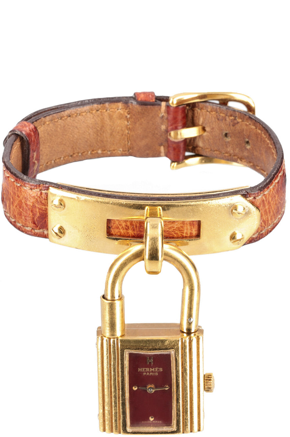 HERMÈS Montre Kelly Plaqué Watch Ostrich Gold – REAWAKE