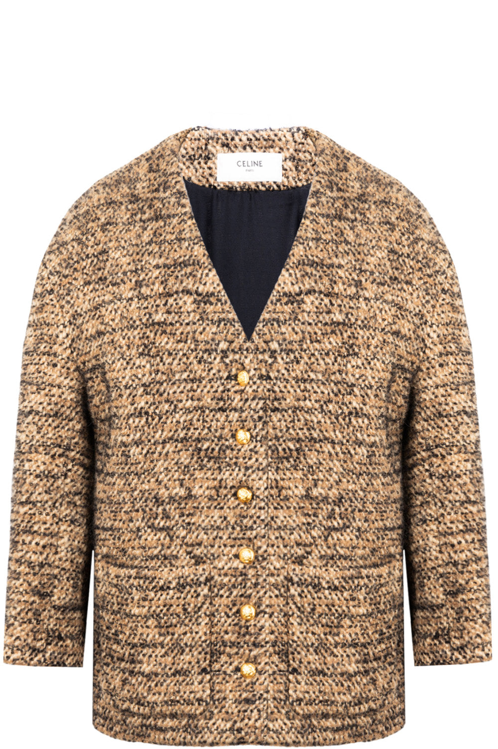 CELINE Tweed Jacket Brown – REAWAKE