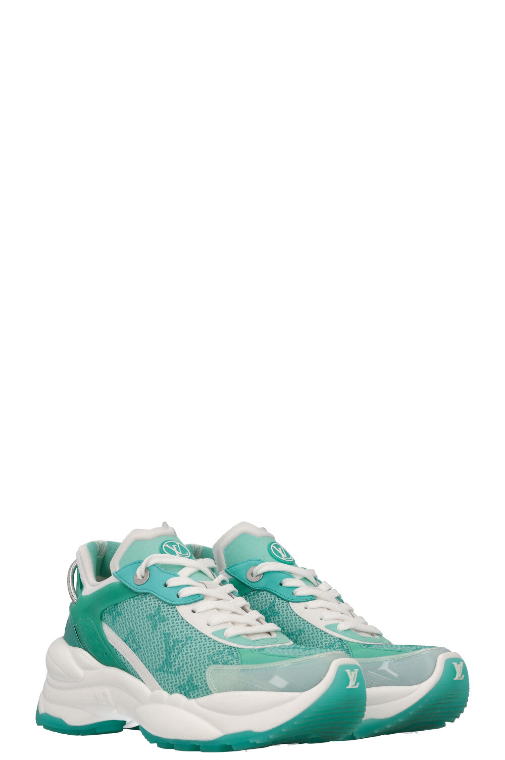 LOUIS VUITTON Run 55 Sneakers Turquoise – REAWAKE - Main Image