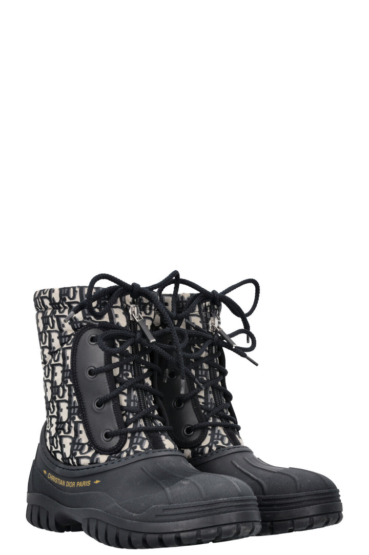 CHRISTIAN DIOR D-Venture Ankle Boots Navy