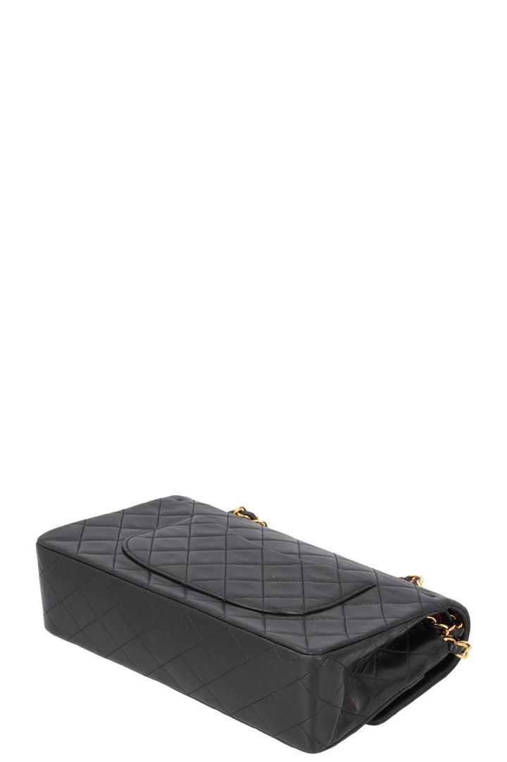 CHANEL Vintage Double Flap Bag Medium Black