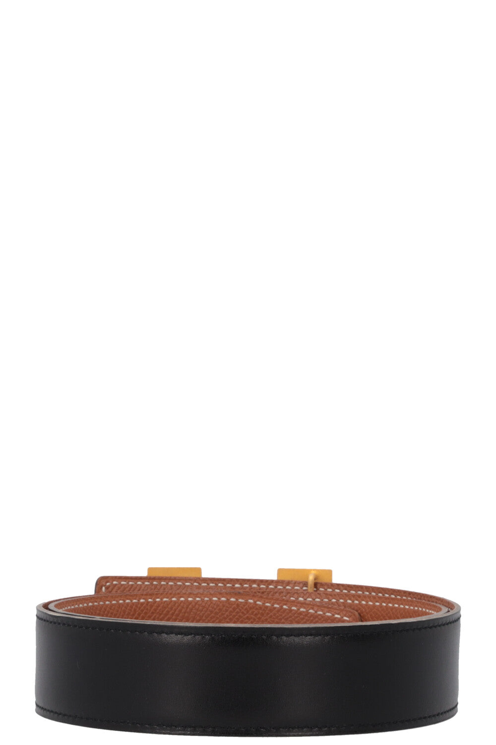 HERMÈS Constance Belt 32 Reversible Gold Noir