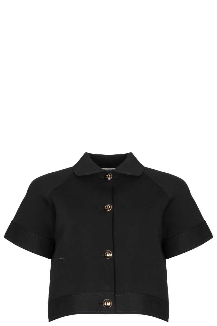 CHRISTIAN DIOR Short Sleeve Jacket Black