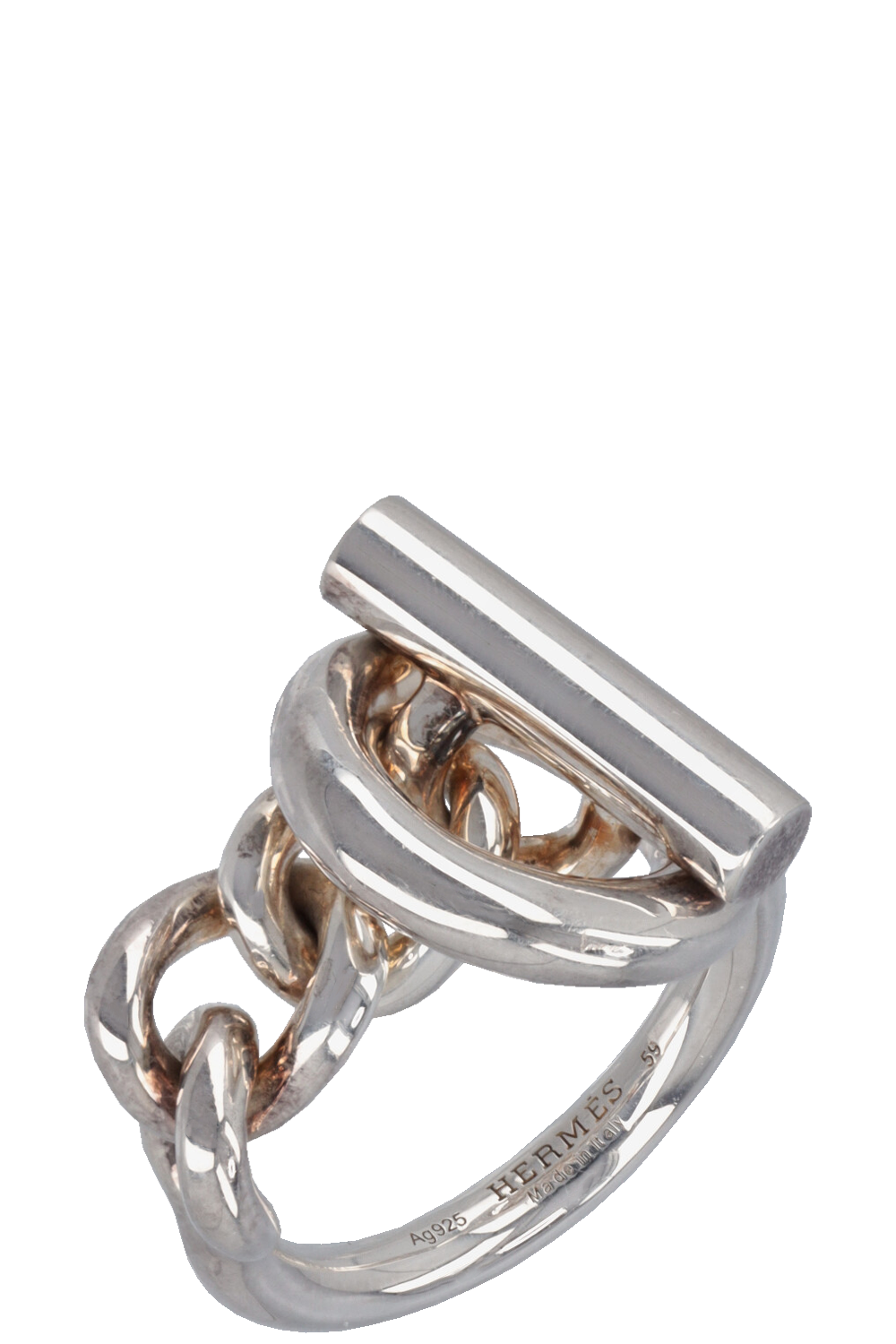 HERMÈS Croisette Ring Large Silver – REAWAKE - Main Image