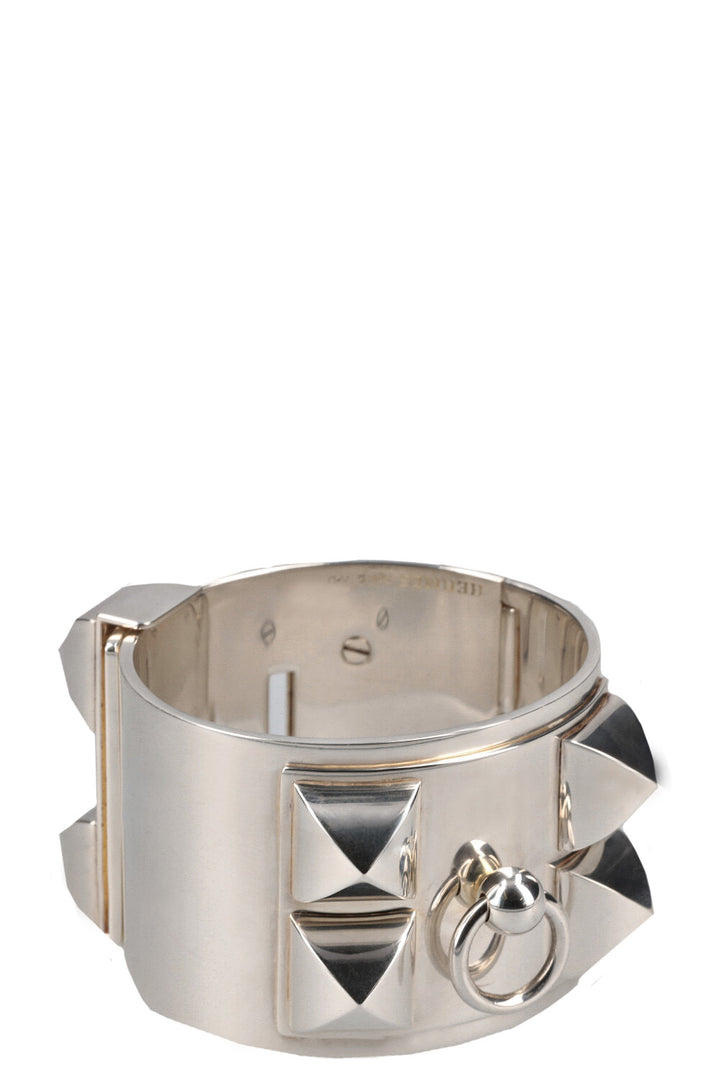HERMÈS Collier De Chien Bracelet Silver