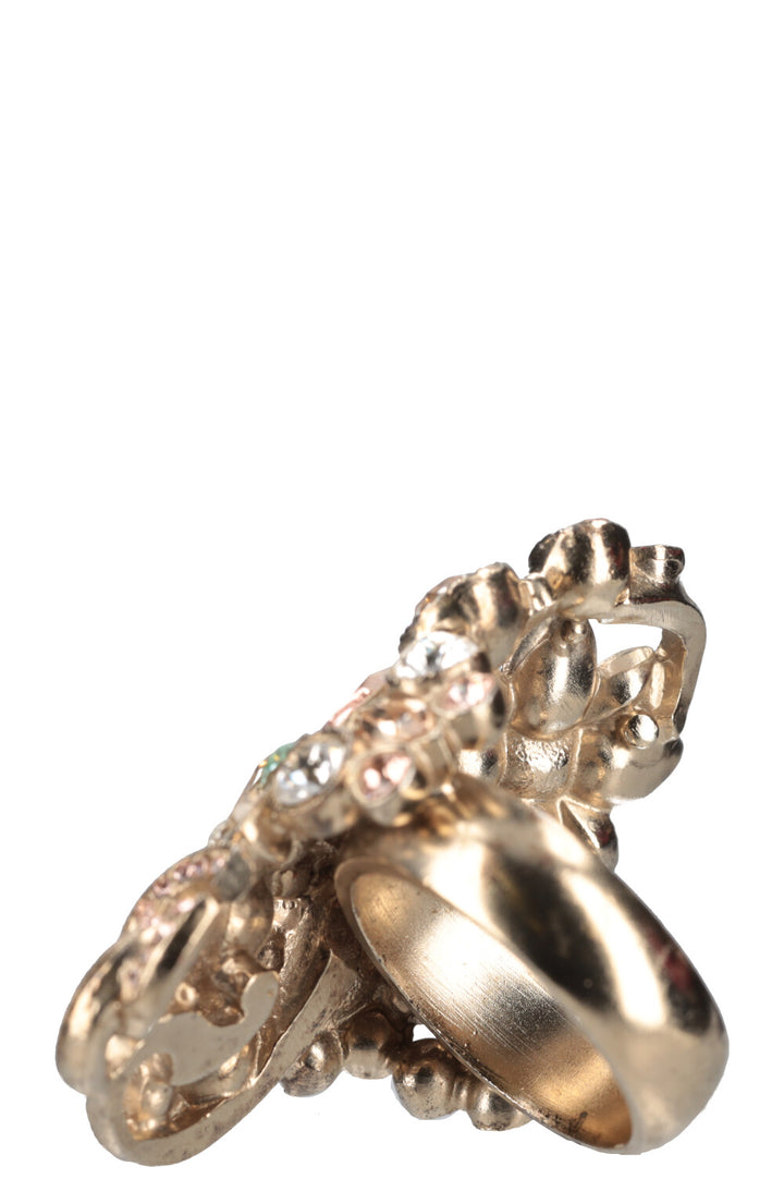 CHANEL Cruise 16 Floral Crystal Ring