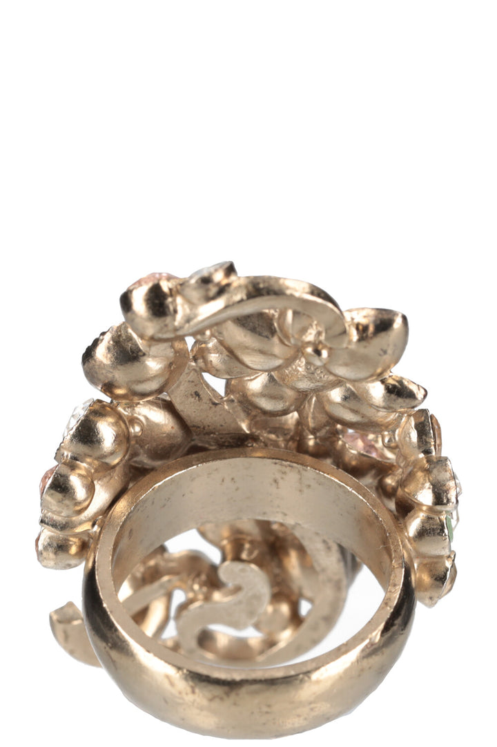 CHANEL Cruise 16 Floral Crystal Ring