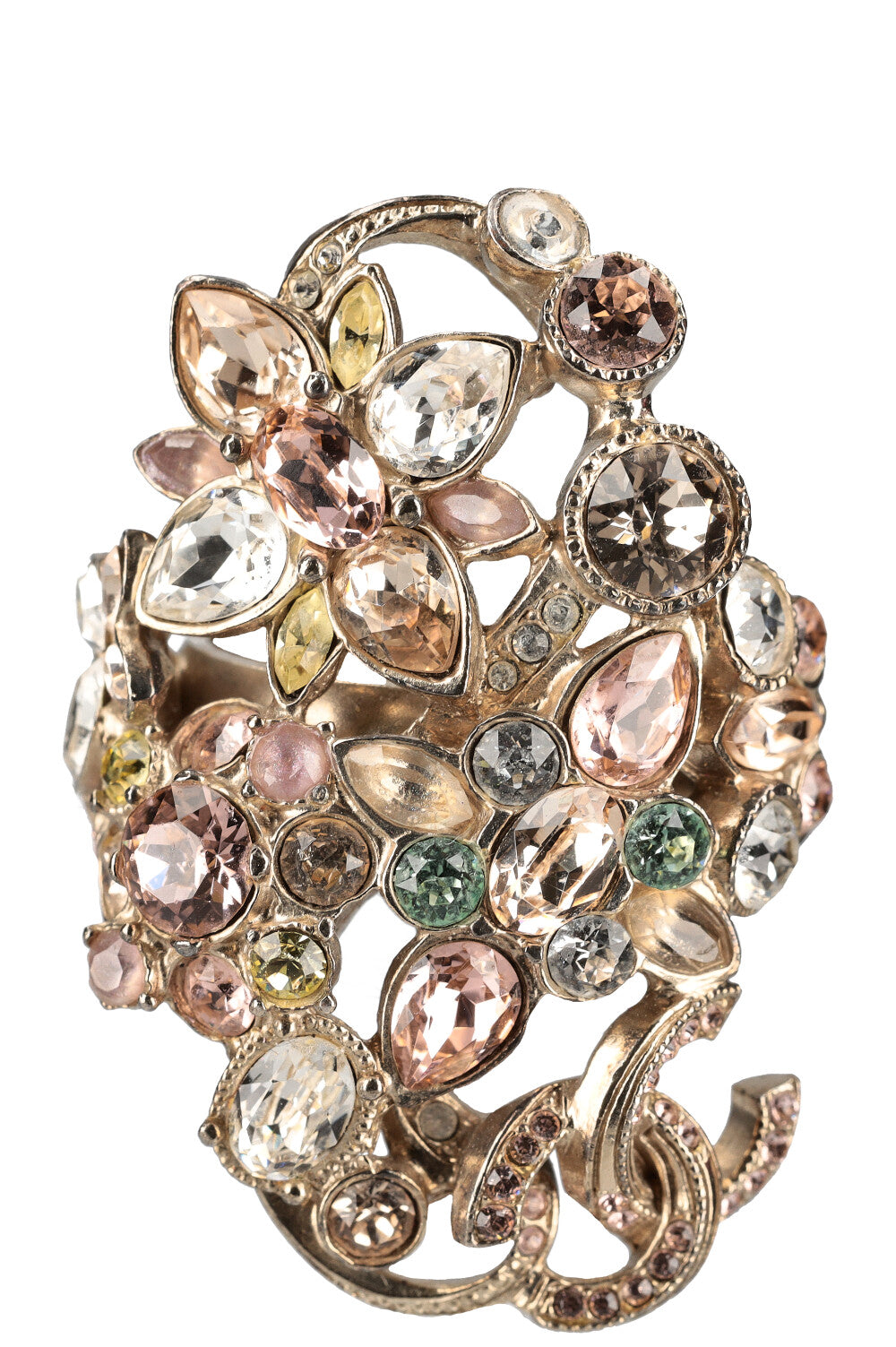 CHANEL Cruise 16 Floral Crystal Ring