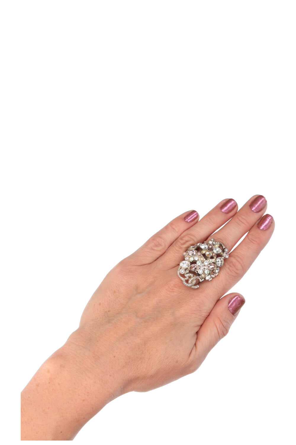 CHANEL Cruise 16 Floral Crystal Ring