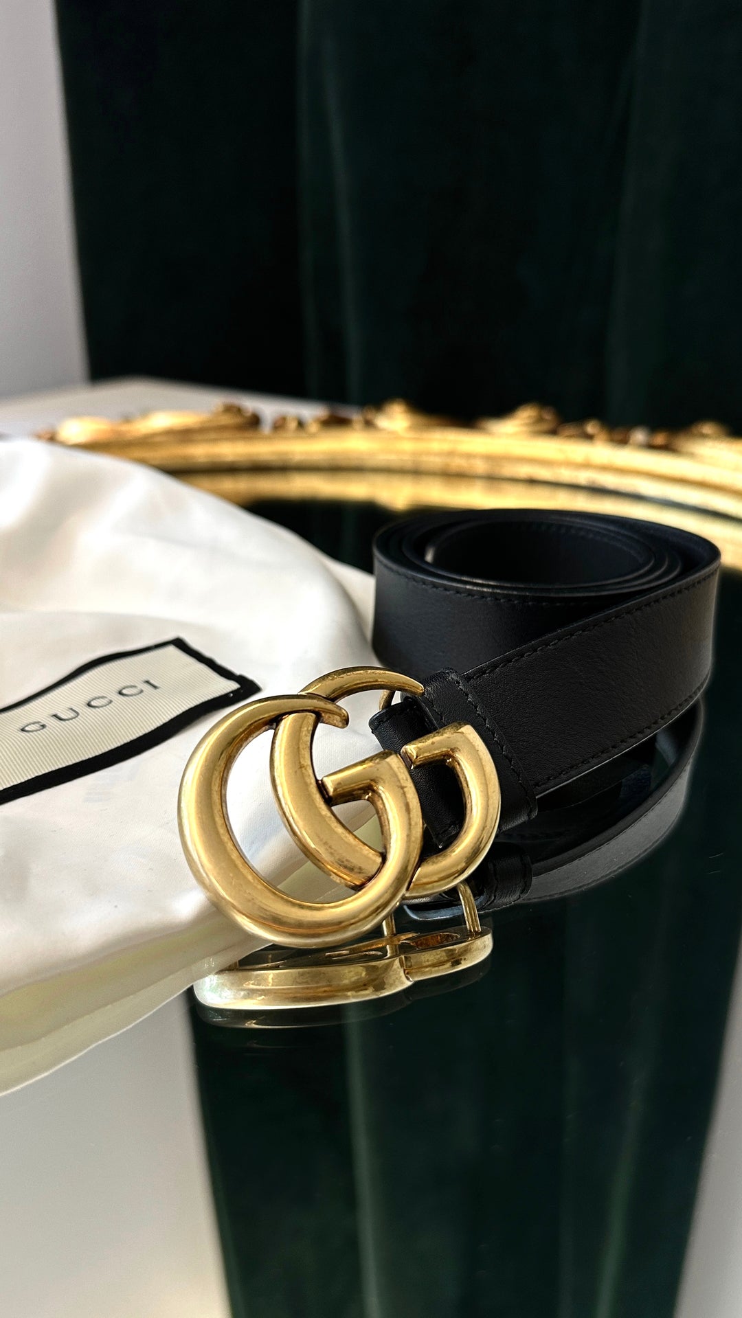 GUCCI Marmont GG Belt Black