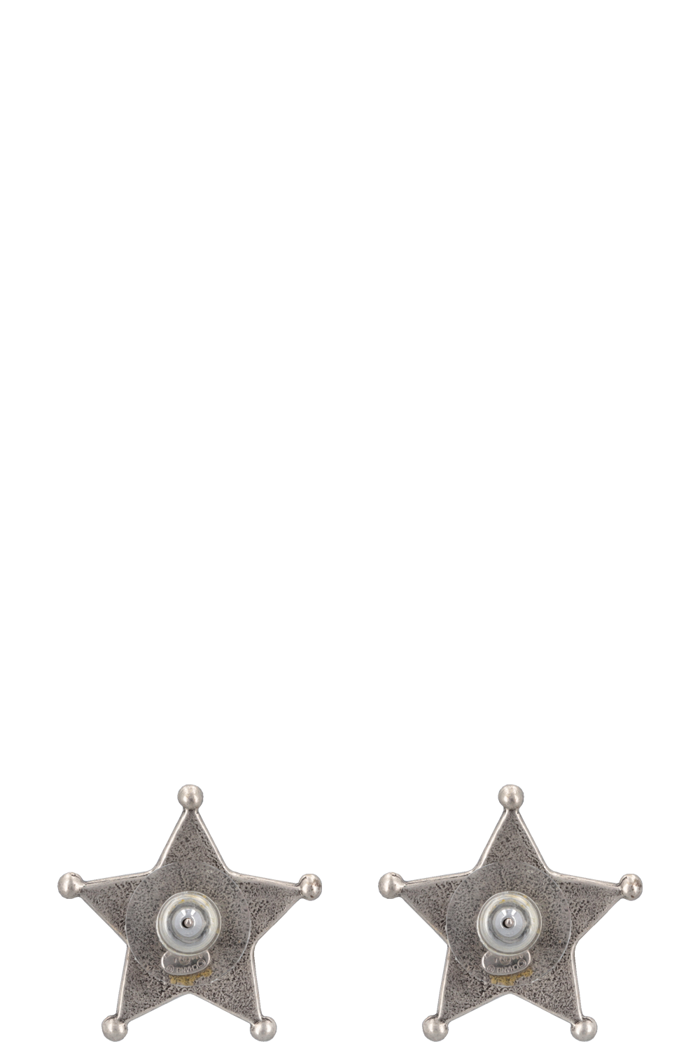 CHANEL 2014 Paris Dallas Star Earrings Silver