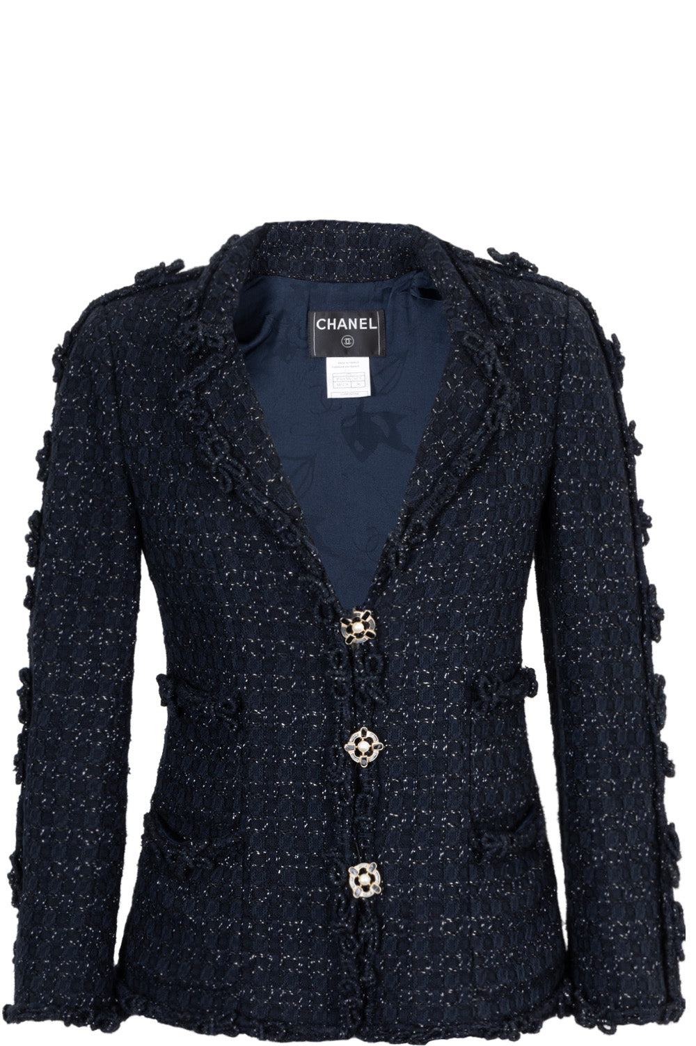 CHANEL Jacket Fantasy Tweed with Gripoix Buttons 07A – REAWAKE