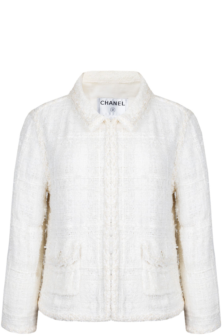 CHANEL 2007 Cruise Tweed Jacket Ivory