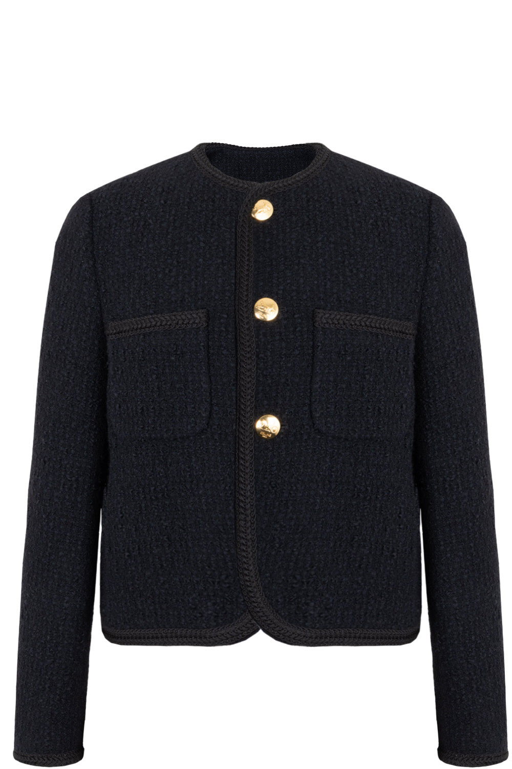 CELINÉ Chasseur Jacket Boucle Tweed Black – REAWAKE