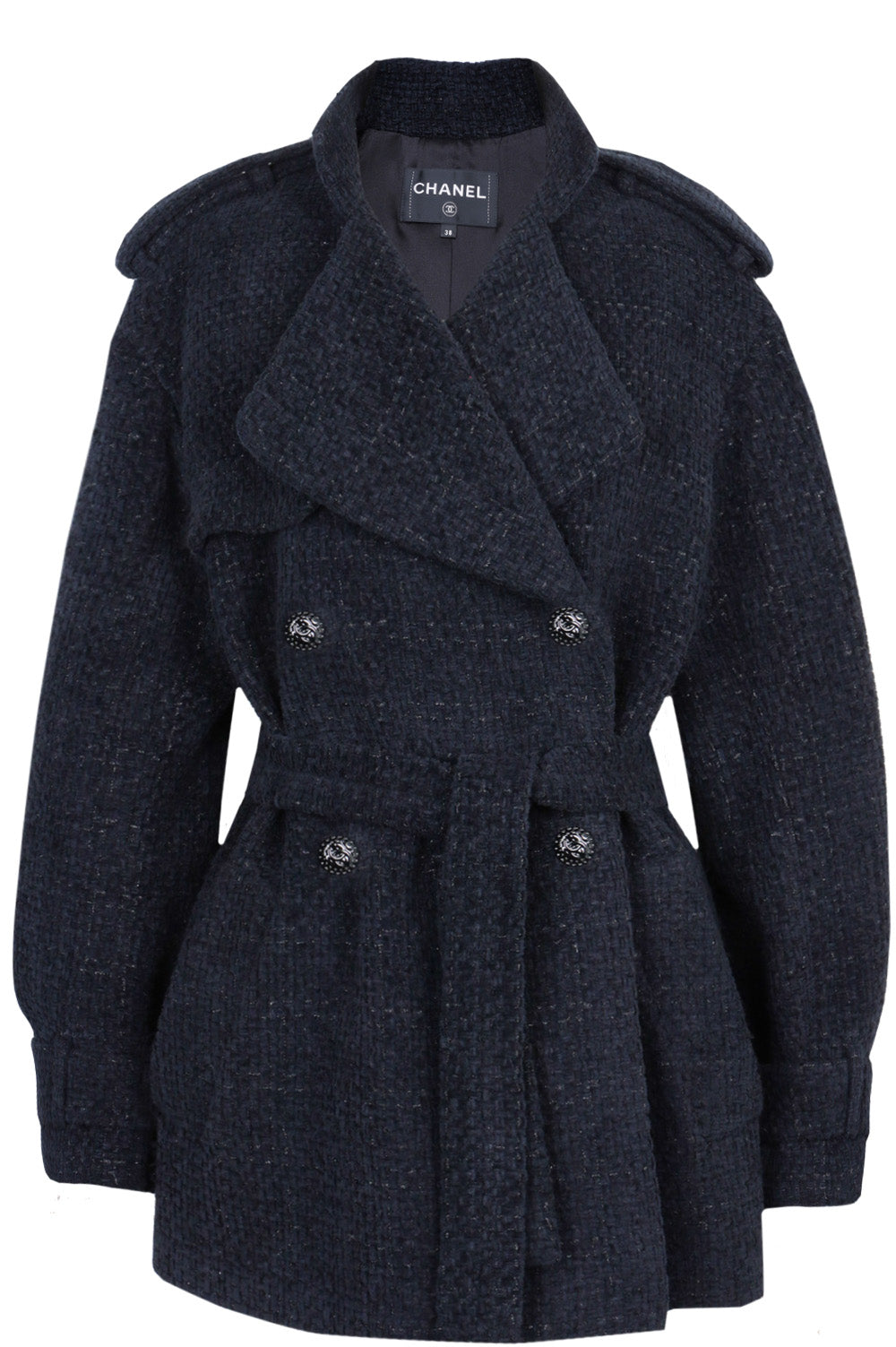 CHANEL 2022 Cabana Tweed Jacket Black – REAWAKE