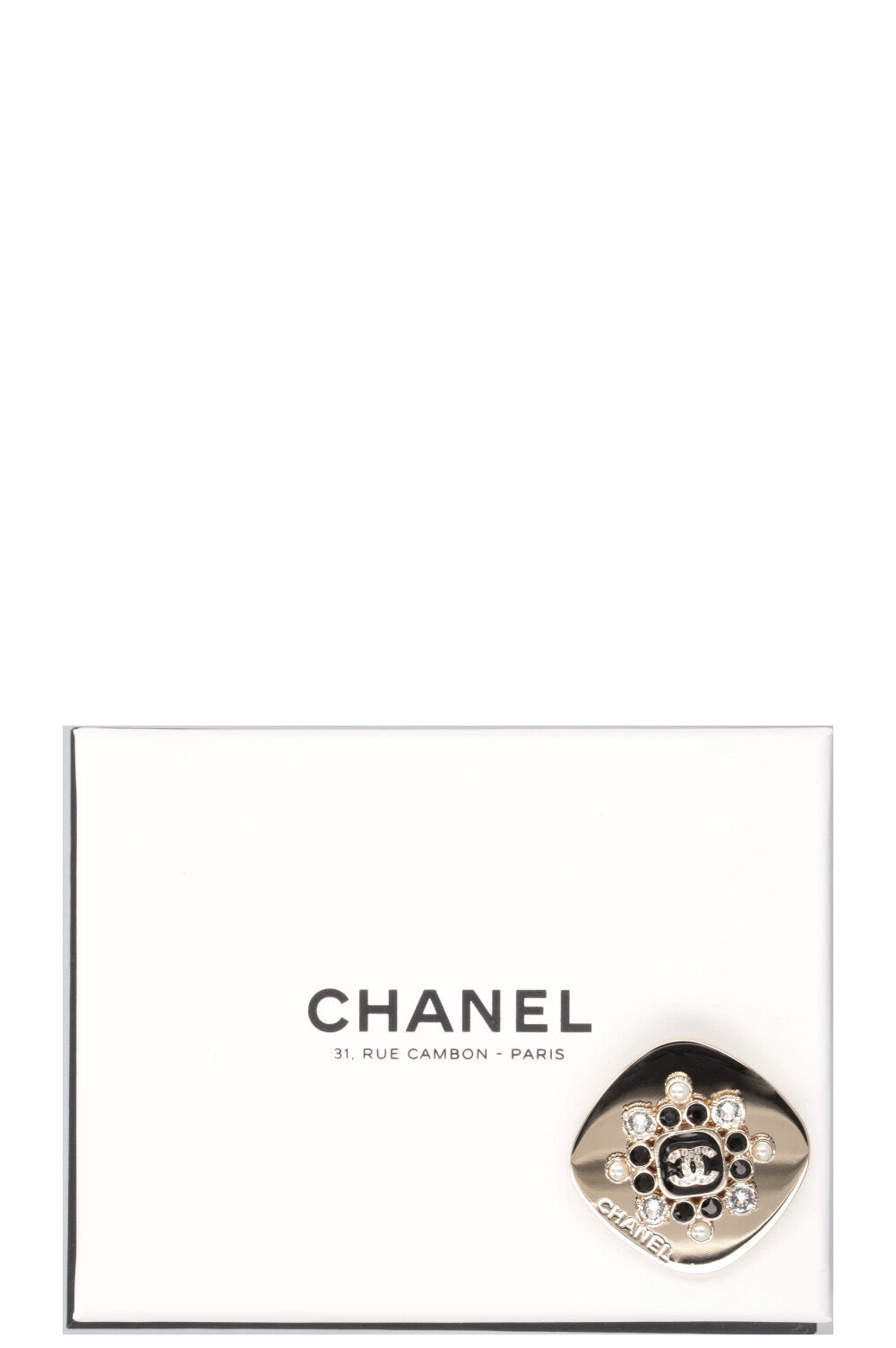 CHANEL CC Brooch Gold