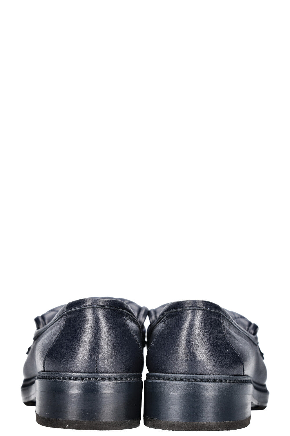 CHANEL Quilted Loafer Flats Navy