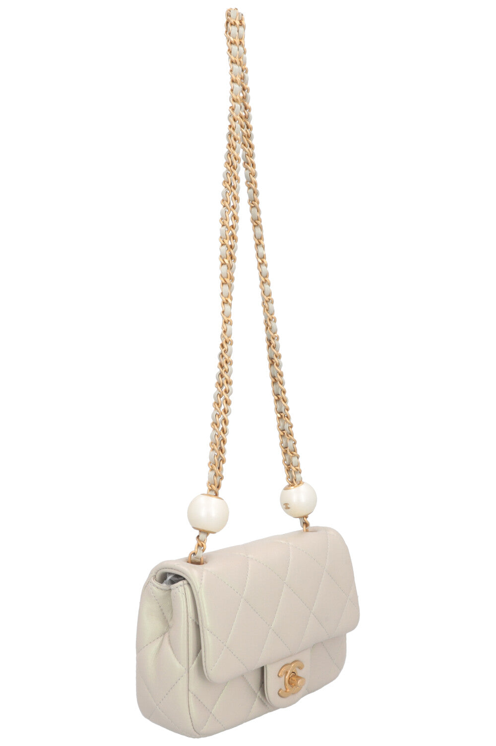 Sac à rabat CHANEL Mini Pearl Crush irisé
