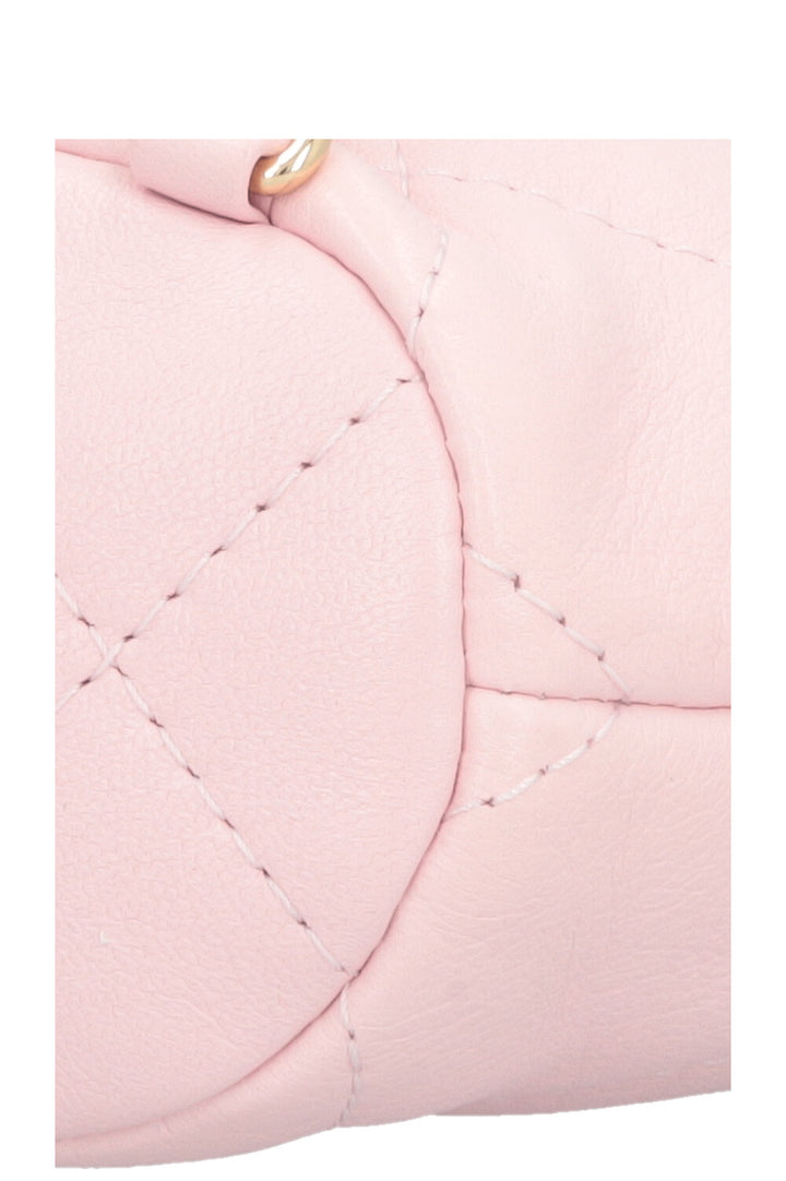 CHANEL CC Backpack Leather Pink