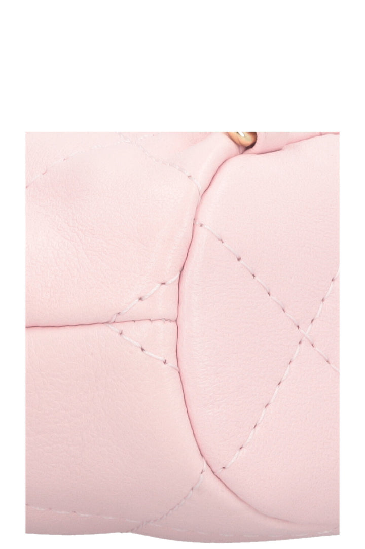 CHANEL CC Backpack Leather Pink