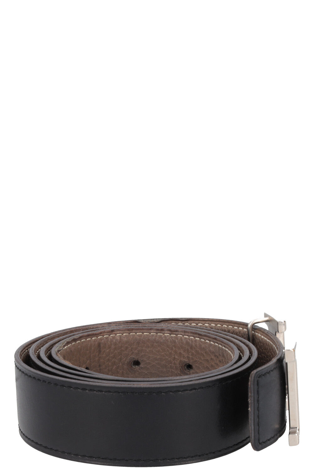 HERMÈS Constance Belt 32 Noir Etoupe