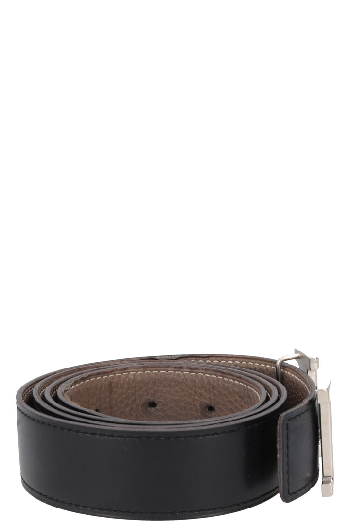 HERMÈS Constance Belt 32 Noir Etoupe
