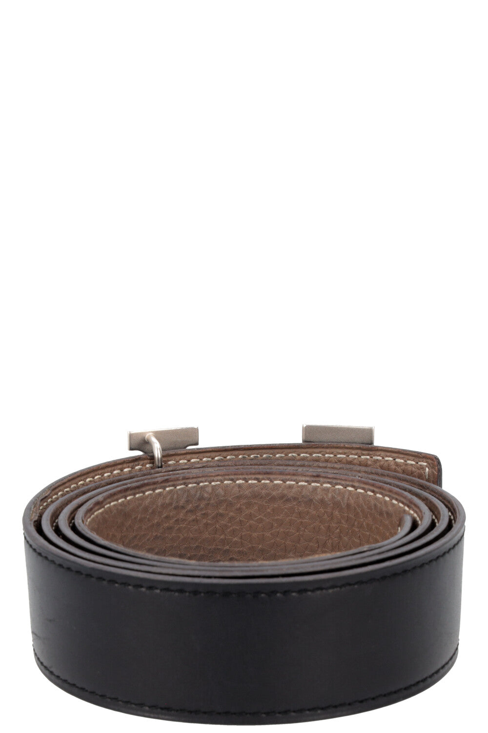 HERMÈS Constance Belt 32 Noir Etoupe