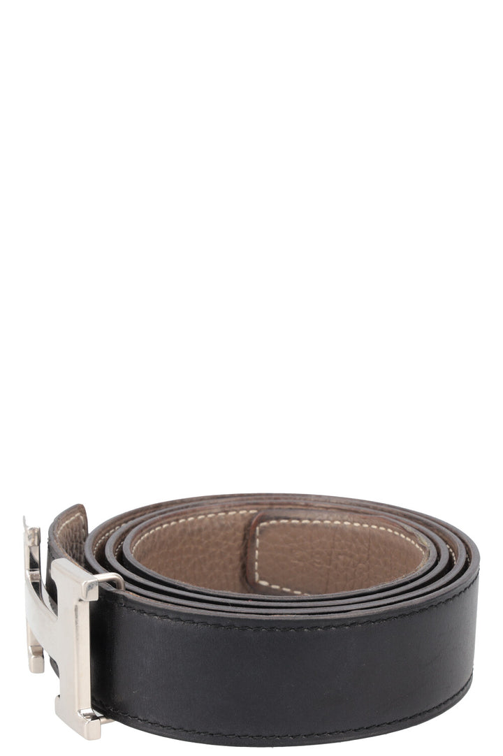 HERMÈS Constance Belt 32 Noir Etoupe