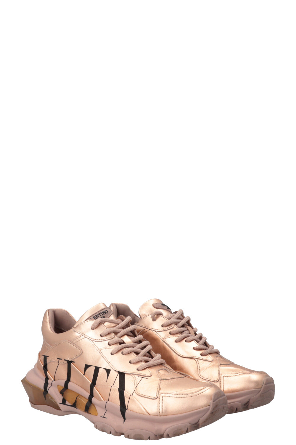 VALENTINO Bounce Sneakers Rose Gold – REAWAKE