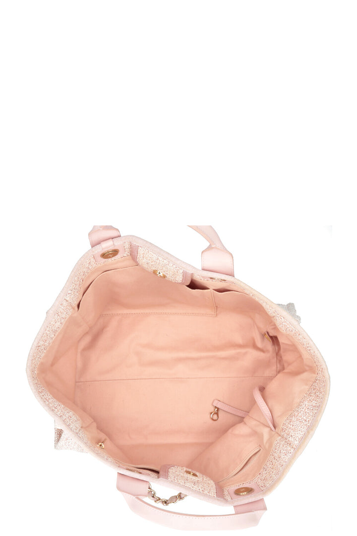 CHANEL Medium Deauville Tote Bag Pink