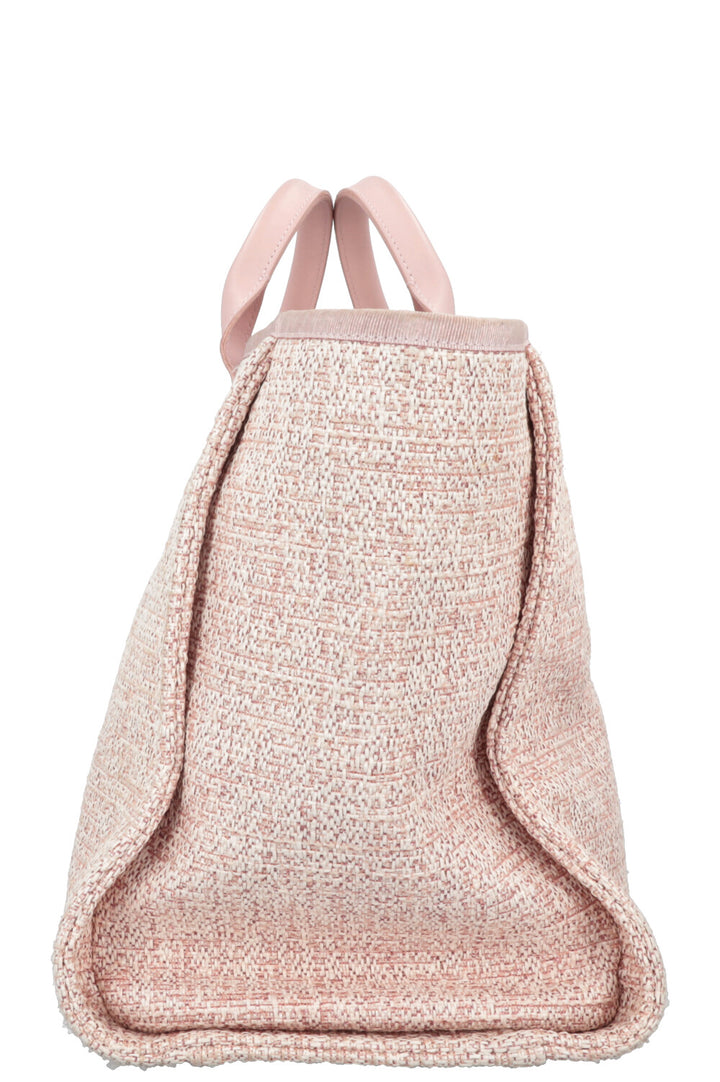 CHANEL Medium Deauville Tote Bag Pink
