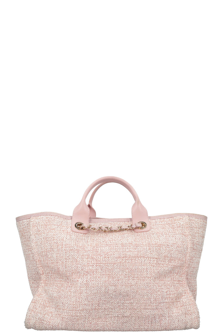 CHANEL Medium Deauville Tote Bag Pink