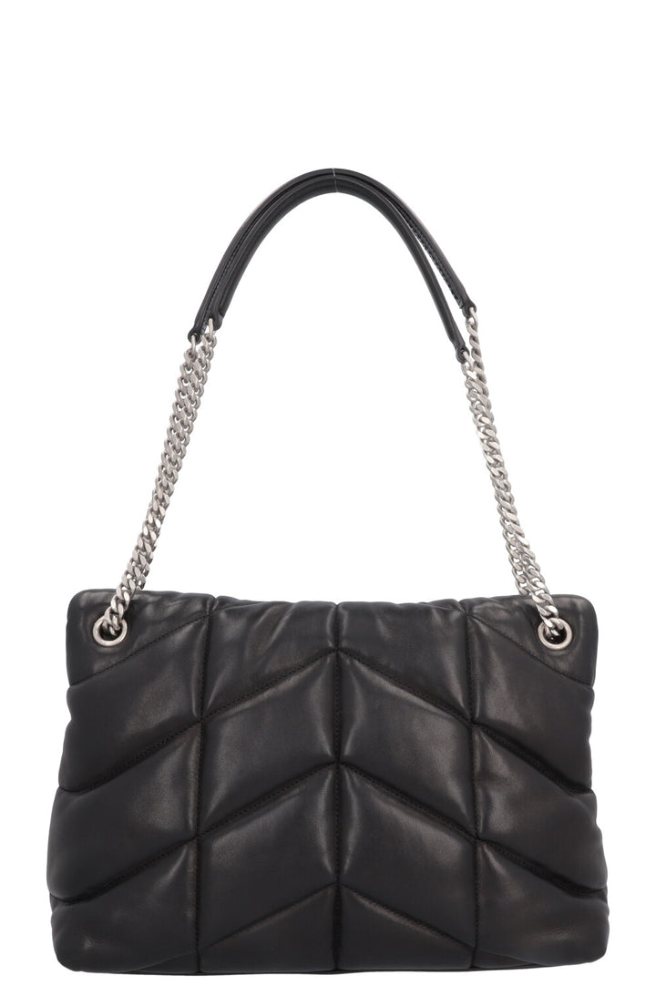 SAINT LAURENT Medium LouLou Puffer Bag Black