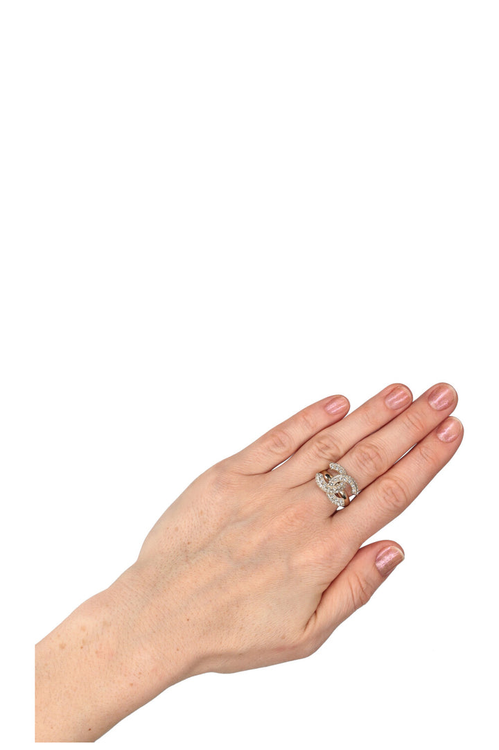 CHANEL Ring CC Rhinestones