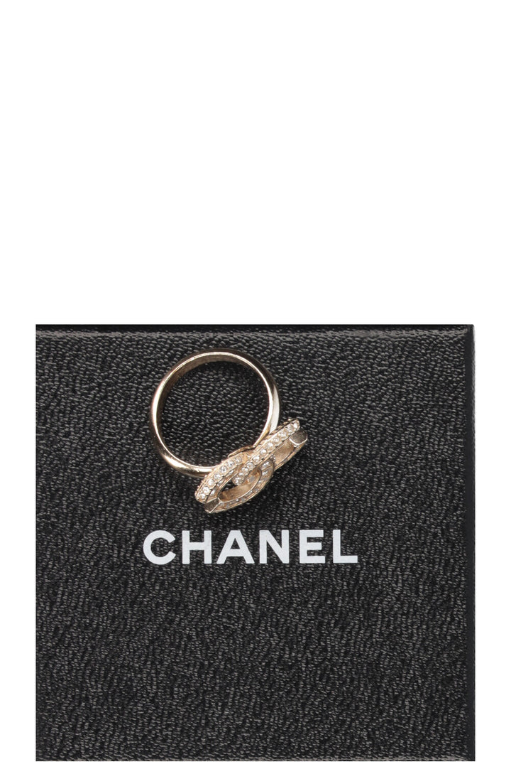 CHANEL Ring CC Rhinestones