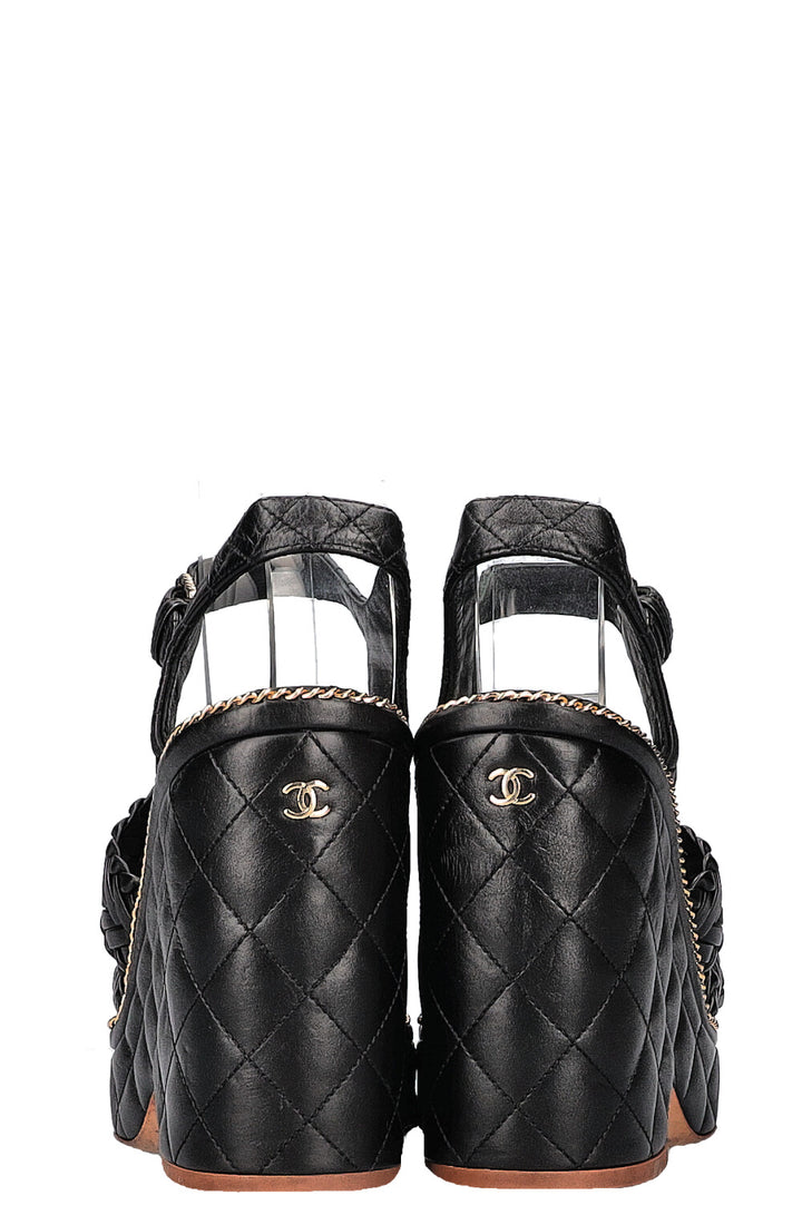 CHANEL Wedge Heels Black