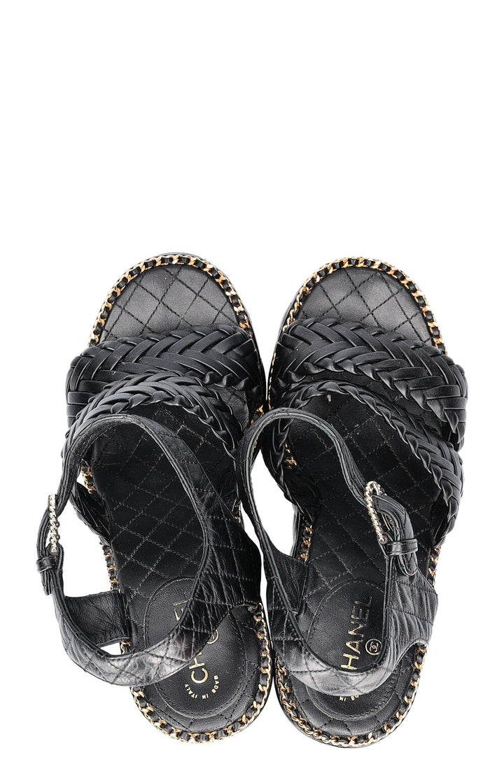 CHANEL Wedge Heels Black
