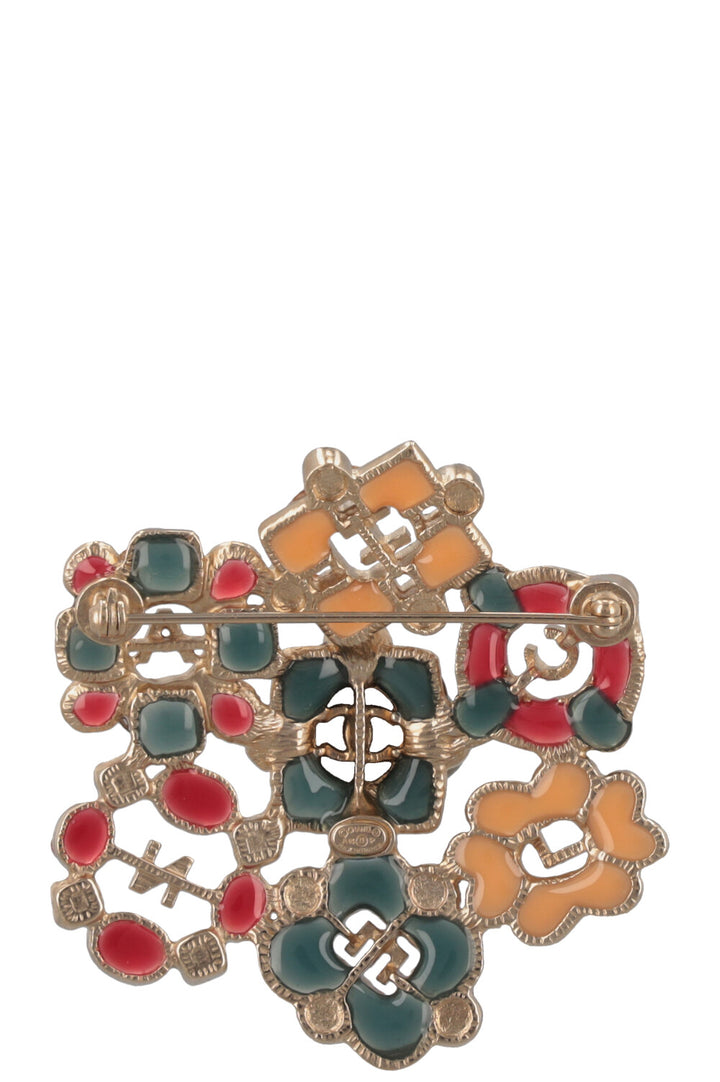 CHANEL 2013 Flower Brooch Multicolor