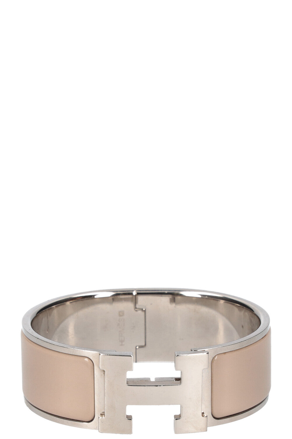 HERMÈS Clic Clac H Bracelet Marron Glacé