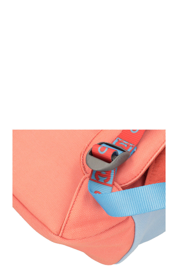 CHANEL Nylon Backpack Blue Orange