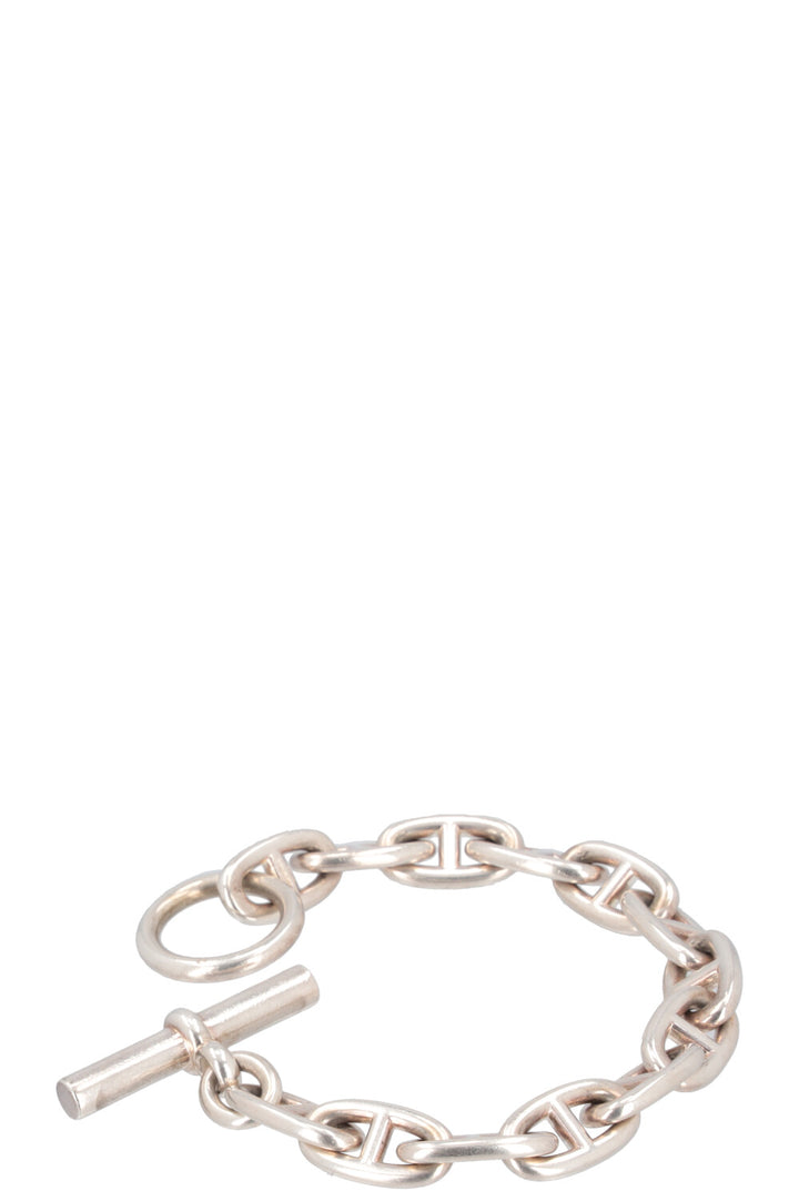 HERMÈS Anchor Chain Bracelet Medium Silver