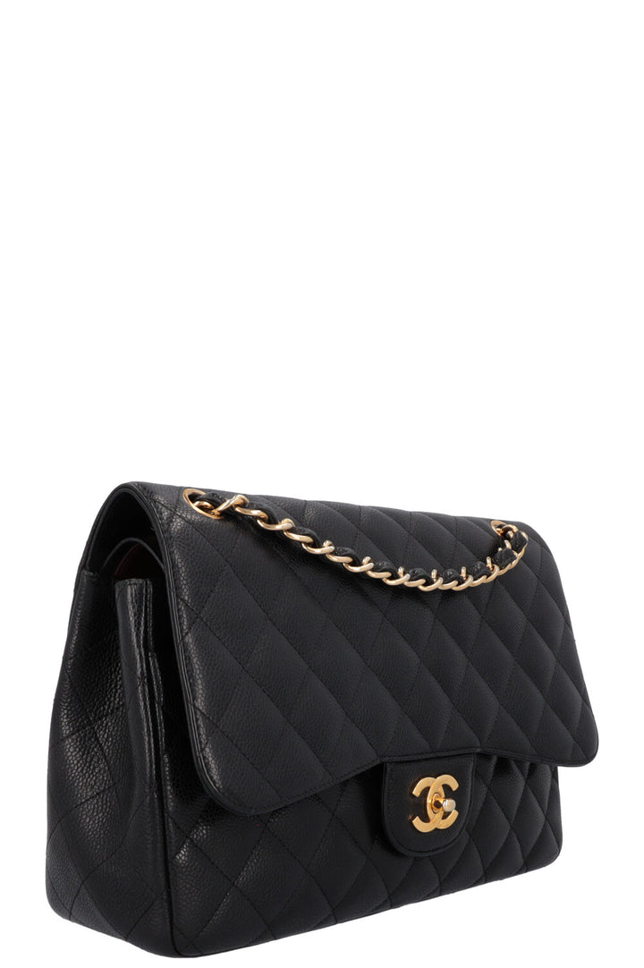 CHANEL Large Double Flap Black