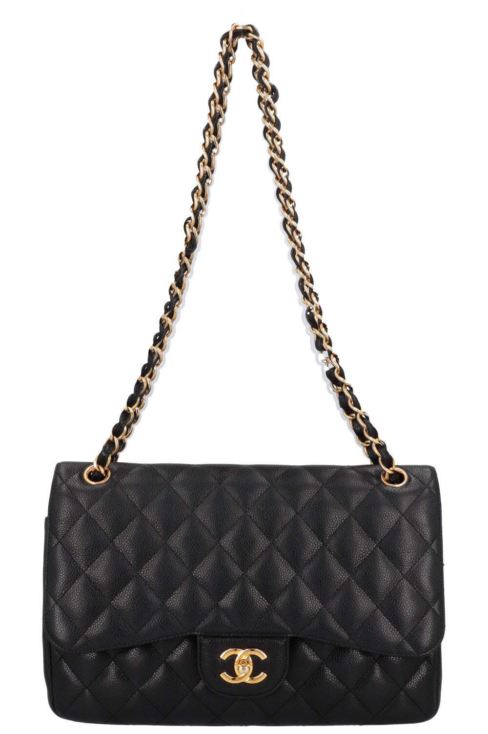 CHANEL Large Double Flap Black