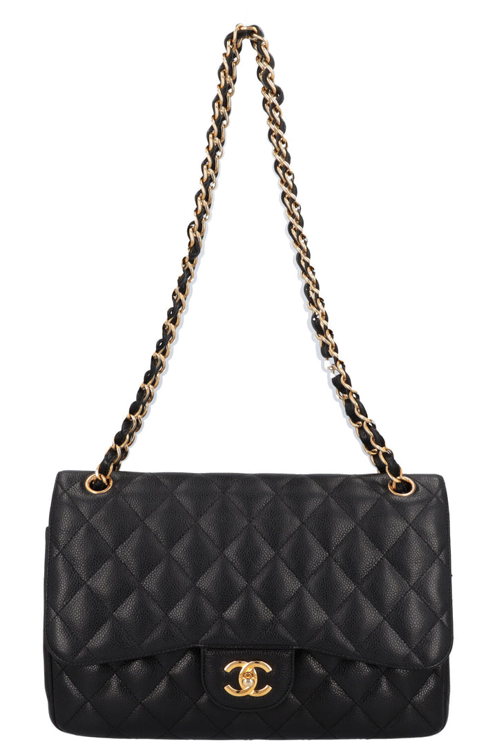 CHANEL Large Double Flap Black