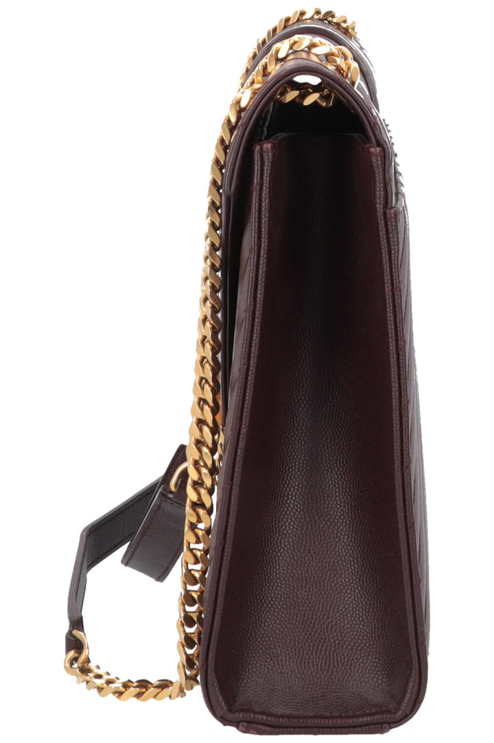 SAINT LAURENT Classic Envelope Bag Large Bordeaux